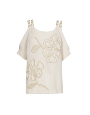 Caroline Biss - Top - Ecru