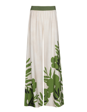 Caroline Biss - Lange Broek - Beige-groen