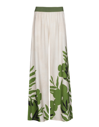 Caroline Biss - Lange Broek - Beige-groen