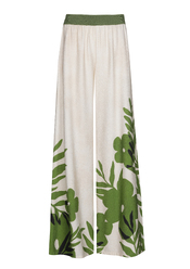 Caroline Biss - Lange Broek - Beige-groen