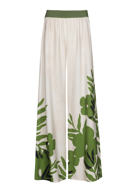 Caroline Biss - Lange Broek - Beige-groen