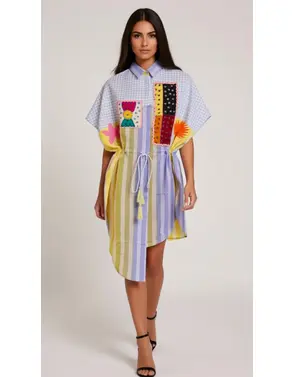 Garde-robe - Kort Kleedje - Blauw