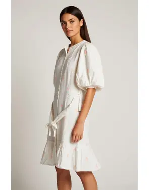 Garde-robe - Kort Kleedje - Ecru