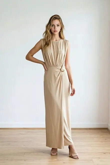 Garde-robe - Lang kleed - Ecru