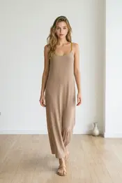 Garde-robe - Lang kleed - Taupe
