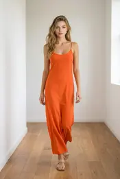 Garde-robe - Lang kleed - Oranje