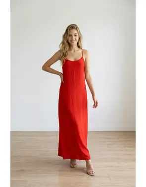 Garde-robe - Lang kleed - Rood