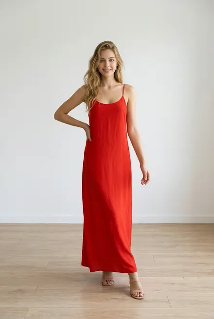 Garde-robe - Lang kleed - Rood