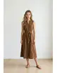 Garde-robe - Lang kleed - Bruin