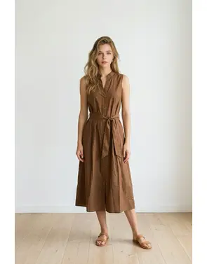 Garde-robe - Lang kleed - Bruin