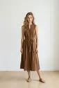 Garde-robe - Lang kleed - Bruin