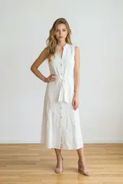 Garde-robe - Lang kleed - Wit