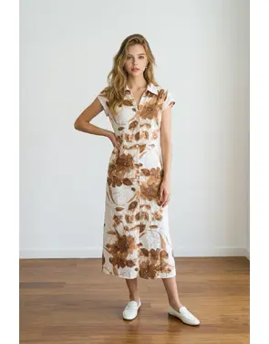 Garde-robe - Lang kleed - Donker bruin