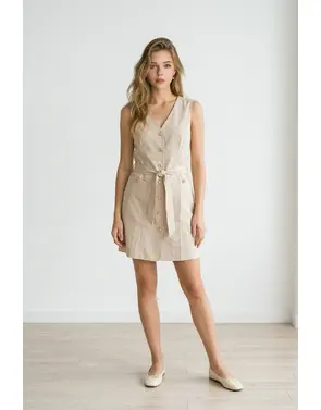 Garde-robe - Kort Kleedje - Beige