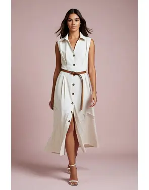 Garde-robe - Lang kleed - Wit