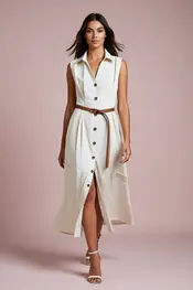 Garde-robe - Lang kleed - Wit