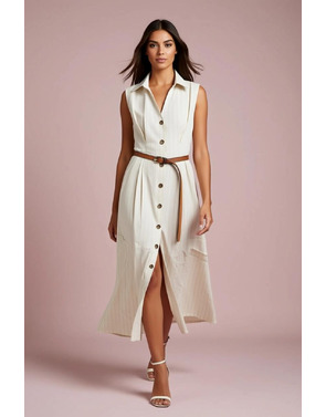 Garde-robe - Lang kleed - Beige