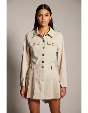 Garde-robe - Kort Kleedje - Beige