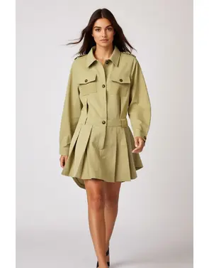 Garde-robe - Kort Kleedje - Kaki