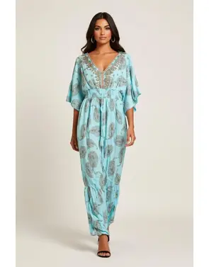 Garde-robe - Lang kleed - Turquoise