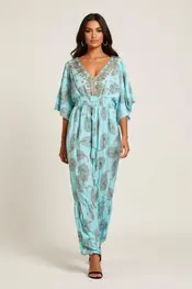 Garde-robe - Lang kleed - Turquoise