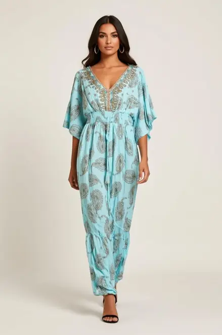 Garde-robe - Lang kleed - Turquoise