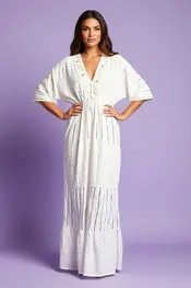 Garde-robe - Lang kleed - Ecru