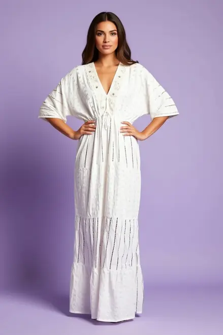 Garde-robe - Lang kleed - Ecru