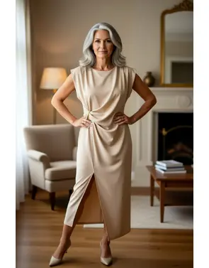 Garde-robe - Lang kleed - Beige