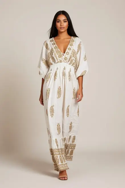 Garde-robe - Lang kleed - Ecru