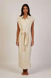 Garde-robe - Lang kleed - Ecru