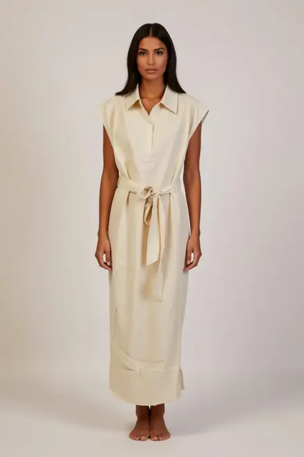 Garde-robe - Lang kleed - Ecru