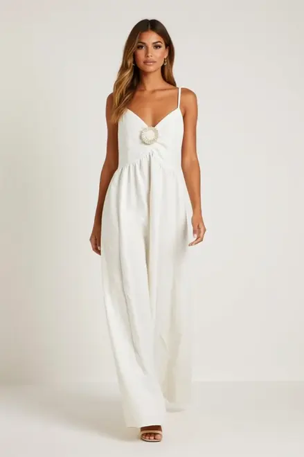 Garde-robe - Lang kleed - Ecru