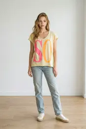 Garde-robe - T-shirt - Geel