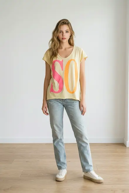 Garde-robe - T-shirt - Geel