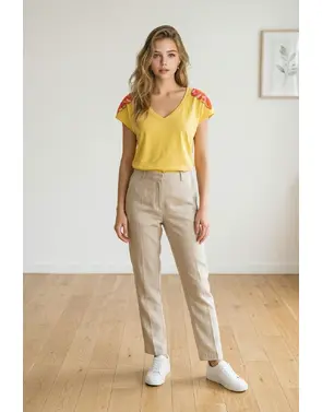 Garde-robe - T-shirt - Geel