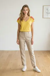Garde-robe - T-shirt - Geel