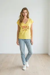 Garde-robe - T-shirt - Geel