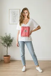 Garde-robe - T-shirt - Ecru