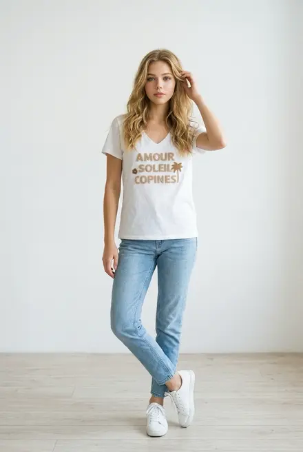 Garde-robe - T-shirt - Beige