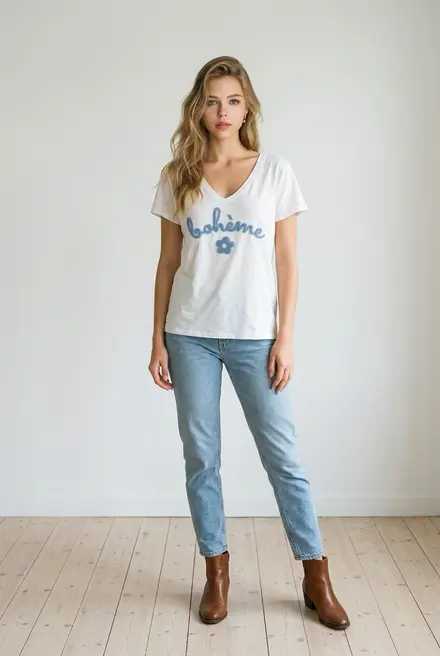 Garde-robe - T-shirt - Blauw