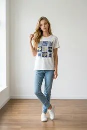 Garde-robe - T-shirt - Blauw