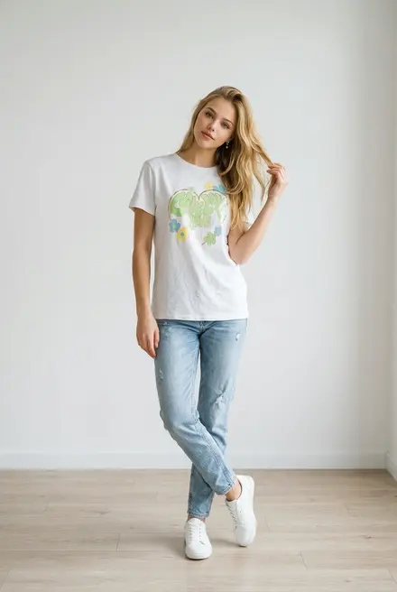 Garde-robe - T-shirt - Munt