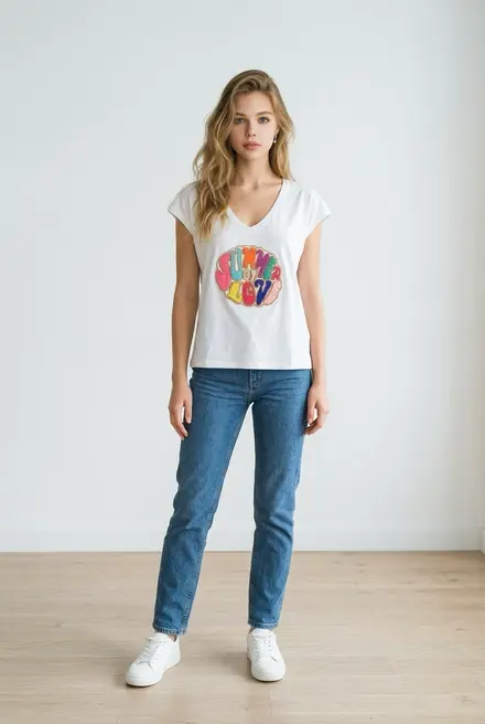 Garde-robe - T-shirt - Ecru