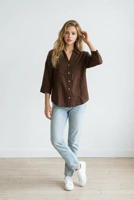 Free/quent - Blouse - Bruin