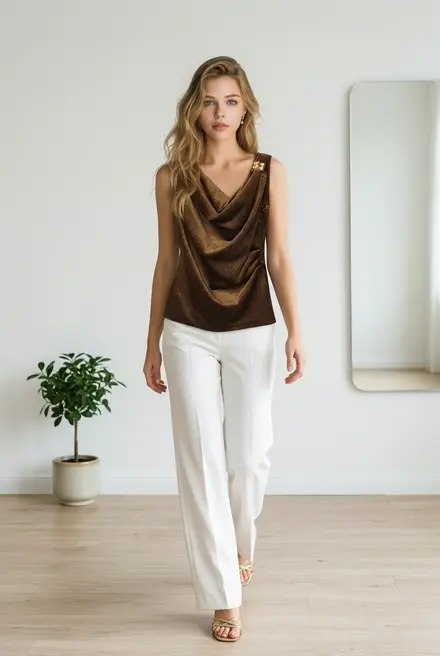 Garde-robe - Top - Bruin