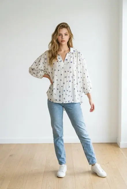 Garde-robe - Blouse - Marine