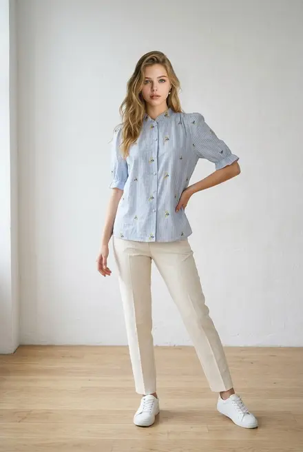 Garde-robe - Blouse - Blauw