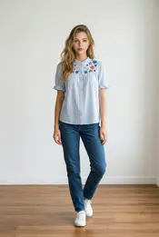 Garde-robe - Blouse - Blauw