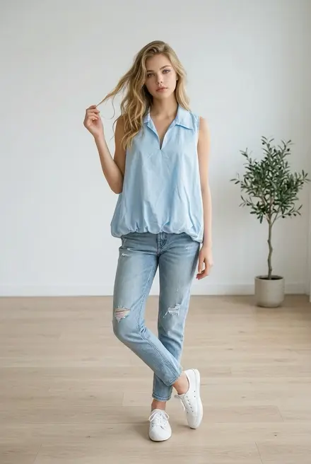 Garde-robe - Blouse - Blauw